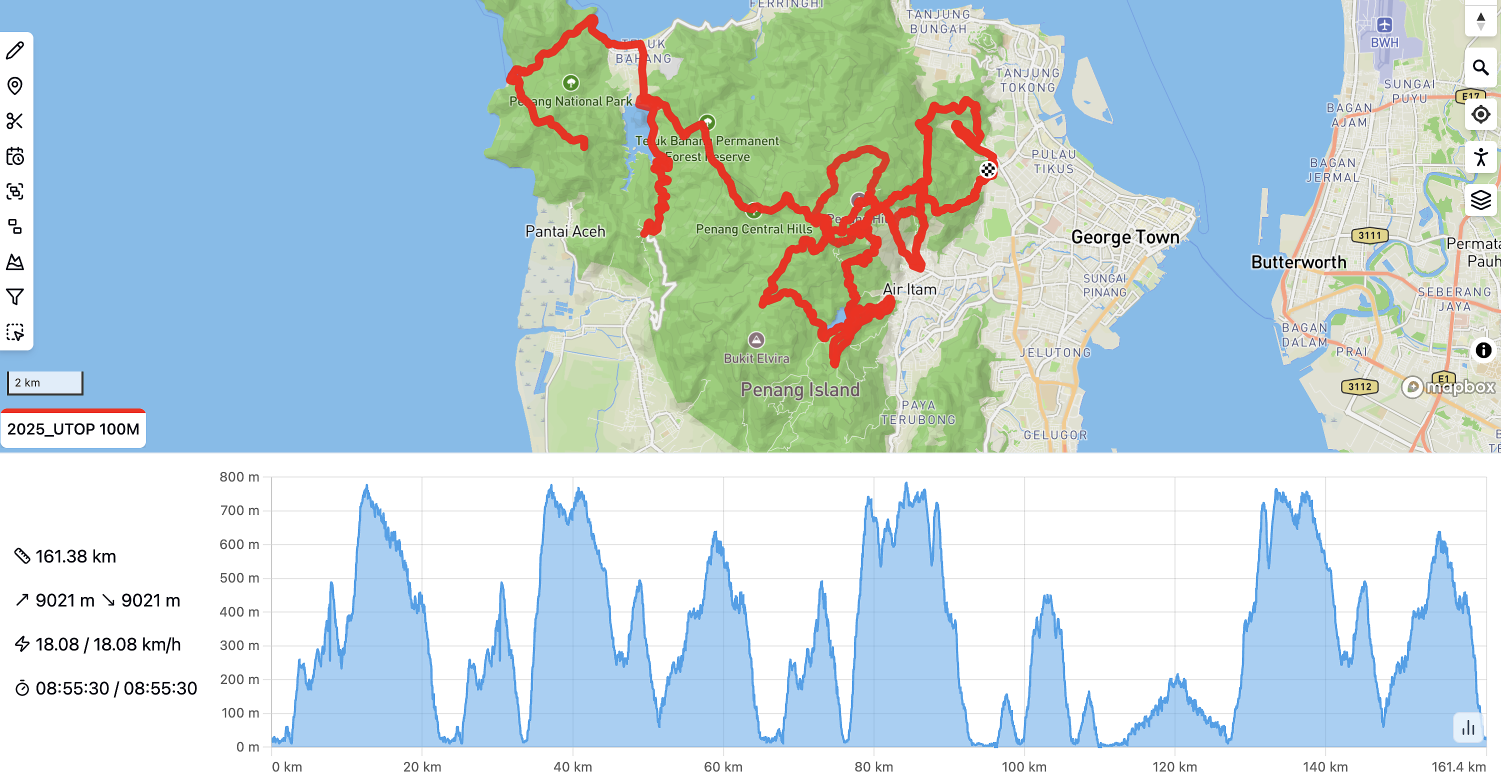 race route image map