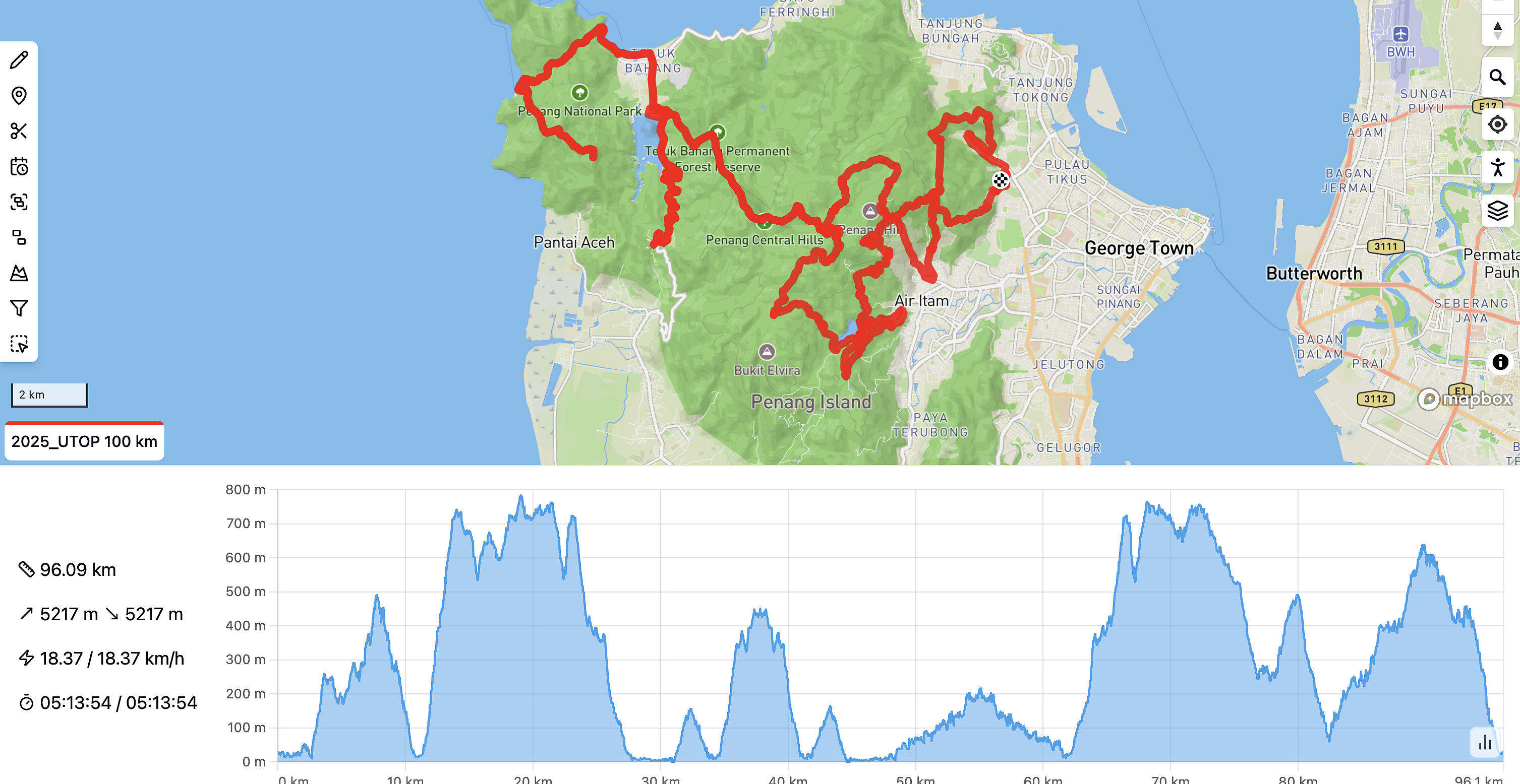 race route image map