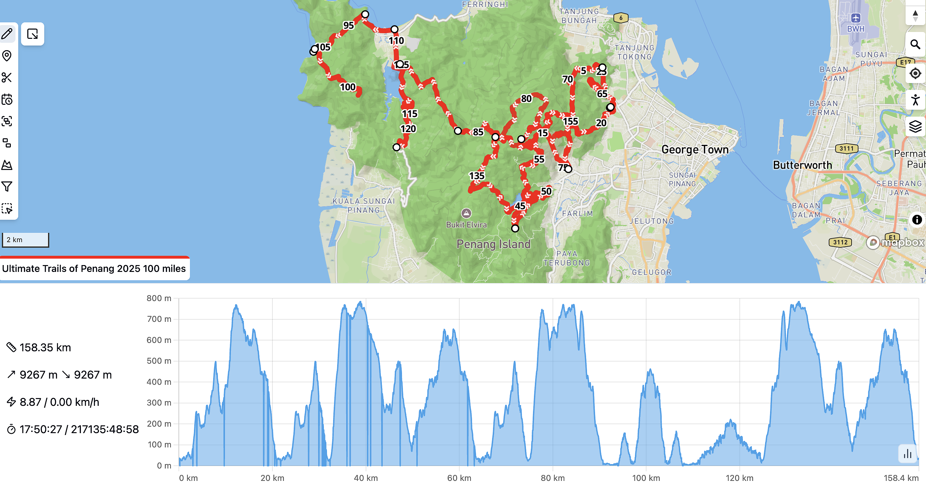 race route image map