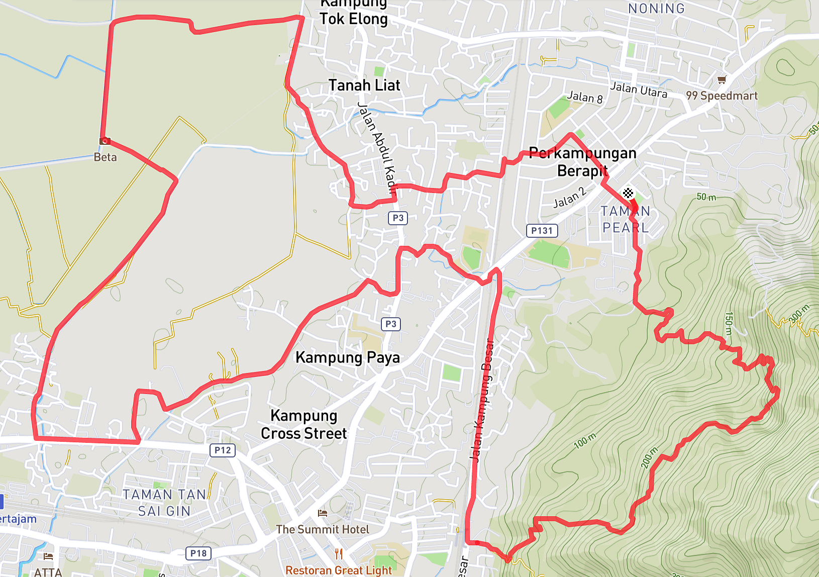 Race Route Image Map 21 